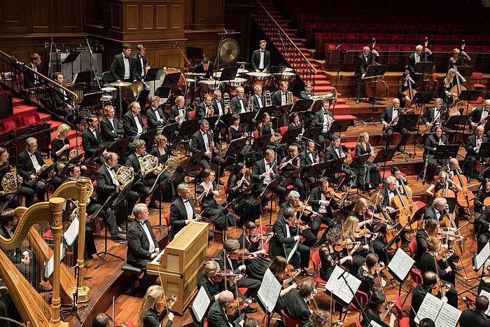 Das Bild zeigt das World Doctors Orchestra bei einem Konzert in Amsterdam