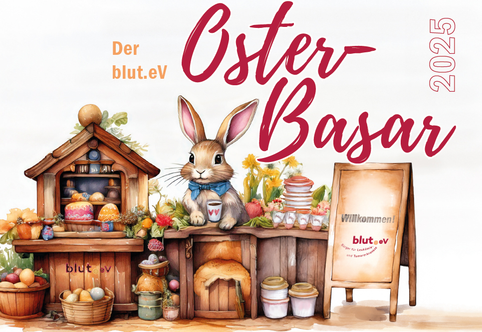 Das Bild zeigt die Einladung zum Osterbasar