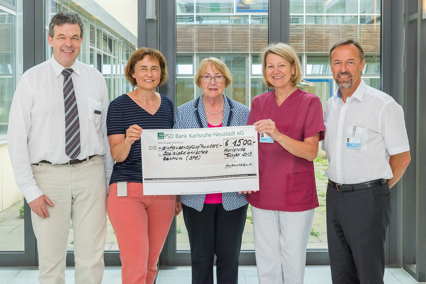 Klinikum Karlsruhe 1.500 Euro für das Sozialpädiatrische Zentrum am