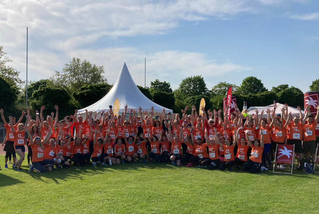 Das Team des Klinikums bei der Badischen Meile