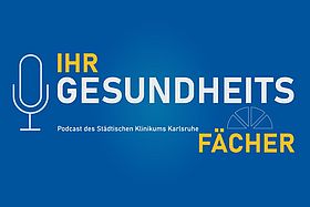 Das Bild zeigt das Logo des Podcasts "Ihr Gesundheitsfächer".