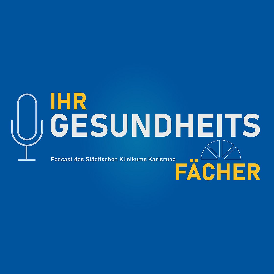 Das Bild zeigt das Logo des Podcasts "Ihr Gesundheitsfächer".