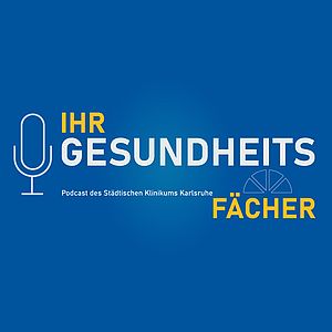 Das Bild zeigt das Logo des Podcasts "Ihr Gesundheitsfächer".