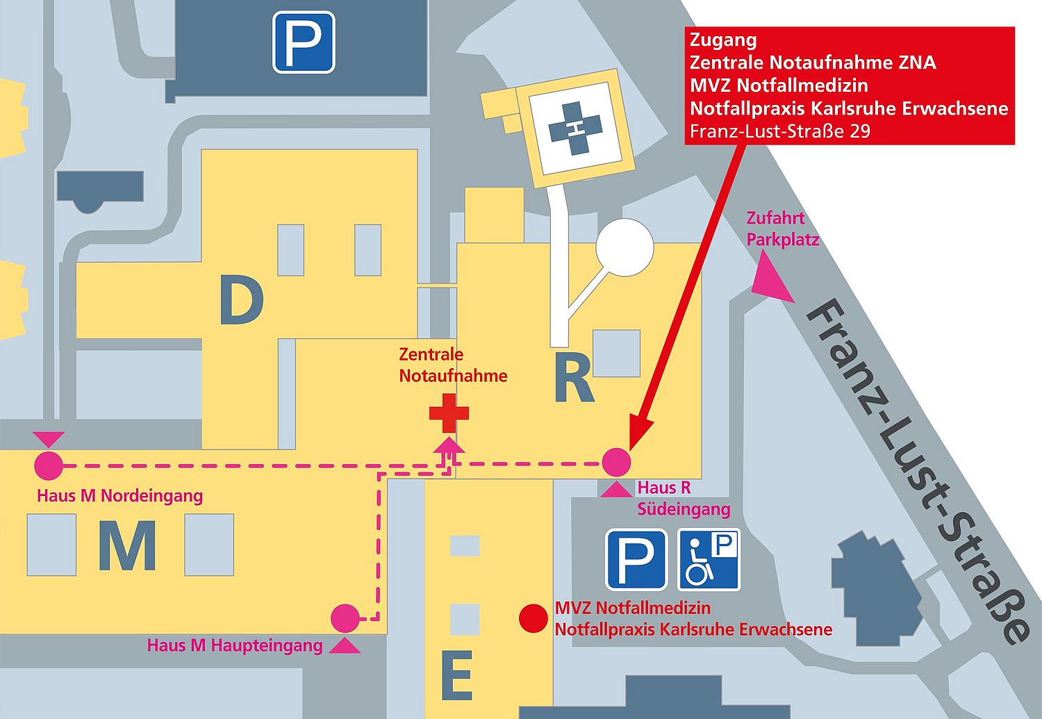 Diakonissenkrankenhaus Karlsruhe-rüppurr Klinik Für Rehabilitative Geriatrie Klinikum Karlsruhe: Neue Zugangswege zur Zentralen Notaufnahme