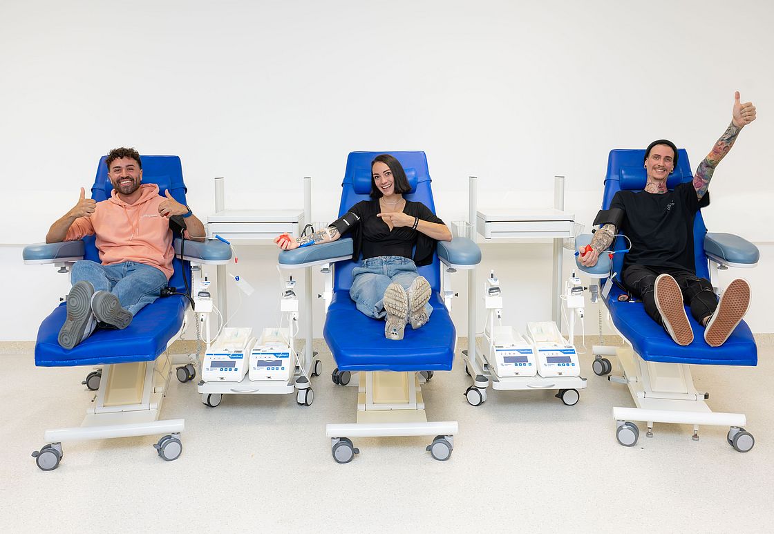 Kampagne Blutspenden rettet Leben
