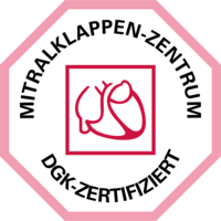 Das Bild zeigt das Zertifikat Mitralklappen-Zentrum.
