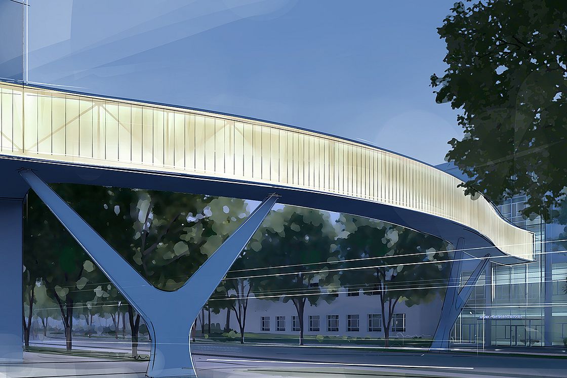 Realisierungswettbewerb Brücke Städtisches Klinikum Karlsruhe