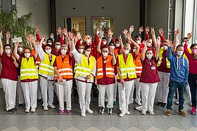 Das Team Umzug schreitet zur Tat