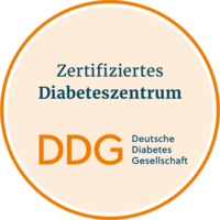 Das Bild zeigt das Logo "Zertifiziertes Diabeteszentrum DDG"