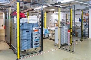 Das Bild zeigt das Katastrophenschutz-Lager in Haus R