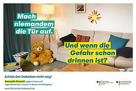 Das Bild zeigt ein Motiv der Kampagne "Schieb den Gedanken nicht weg!"
