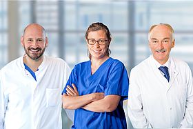 Das Bild zeigt Dr. Frieder Pullig, Ines Klotz und Prof. Dr. Liebwin Goßner (v.l.)