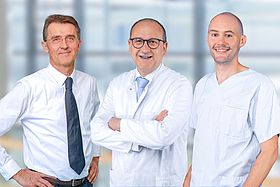 Prof. Dr. Peter Reimer, Prof. Dr. Christof Müller und Mike Edelenbos (v.l.)