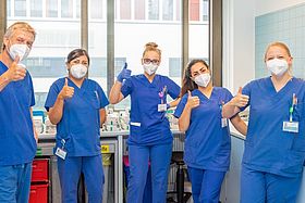 Die Stimmung beim Umzugsteam ist gut