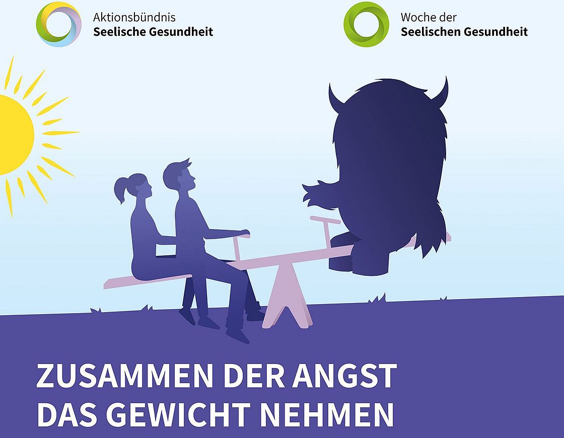 Das Bild zeigt das Leitmotiv des Aktionsbündnisses Seelische Gesundheit anlässlich der Woche der Seelischen Gesundheit