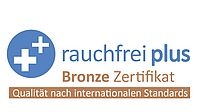 Rauchfrei Plus Bronze-Zertifikat