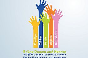 Das Bild zeigt das Logo der Grünen Damen und Herren am Klinikum Karlsruhe