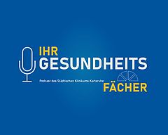 Das Bild zeigt das Logo unseres Podcasts "Ihr Gesundheitsfächer".