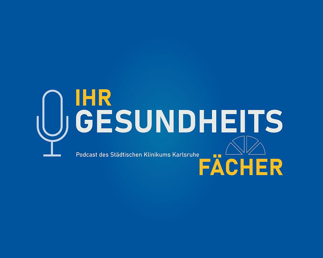 Das Bild zeigt das Logo unseres Podcasts "Ihr Gesundheitsfächer".