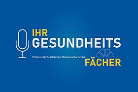 Das Bild zeigt das Logo unseres Podcasts "Ihr Gesundheitsfächer".