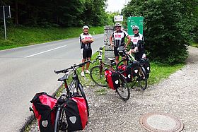 Die drei SEW-Radler auf ihrer Tour.