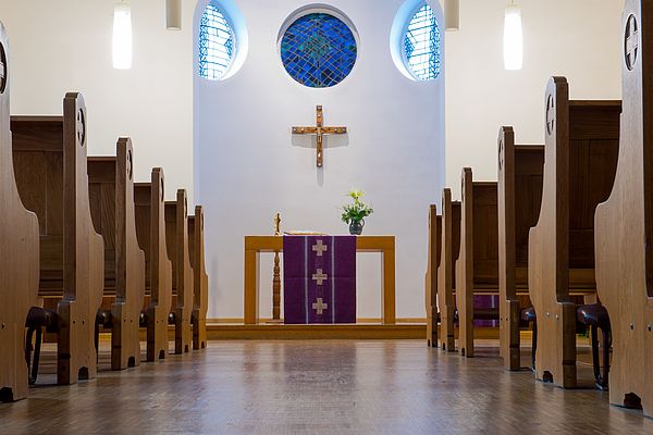 Das Bild zeigt die Kapelle in Haus A.