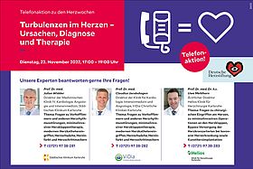 Das Bild zeigt die Informationen anlässlich der Telefonaktion