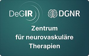Das Bild zeigt das Zertifizierungssiegel des Zentrums für neurovaskuläre Therapien.