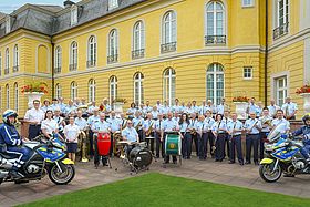 Das Bild zeigt das Polizeimusikkorps Karlsruhe