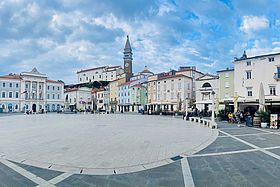 Platz in Piran.