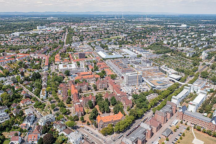Luftbild des Klinikums Karlsruhe
