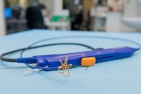 Nahaufnahme des Katheters