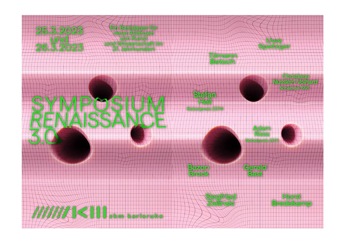 Das Bild zeigt das Plakat zum Symposium Renaissance 3.0 im ZKM