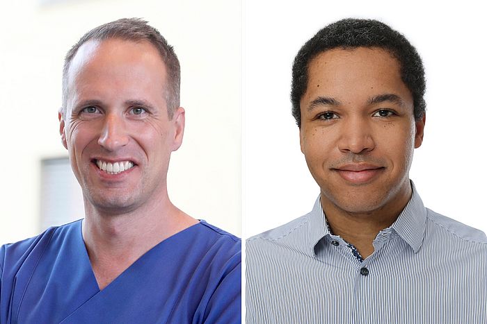 Das Bild zeigt Prof. Dr. Johannes Schultz und PD Dr. Jonathan Nadjiri (v.l.)